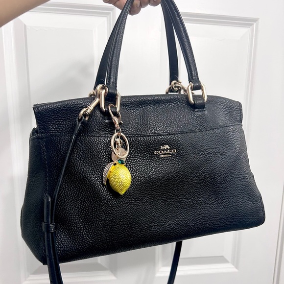 Coach Handbags - Coach Fulton Satchel 2 way bag black pebbled leather